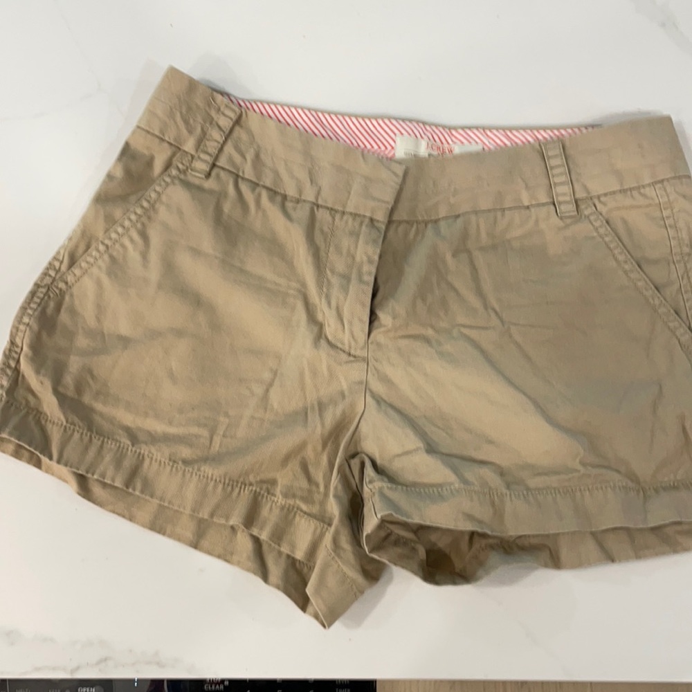 J crew size 2 khaki shorts